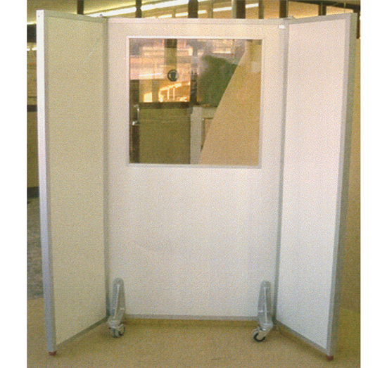 mobile X-Ray protection wall 3-fold