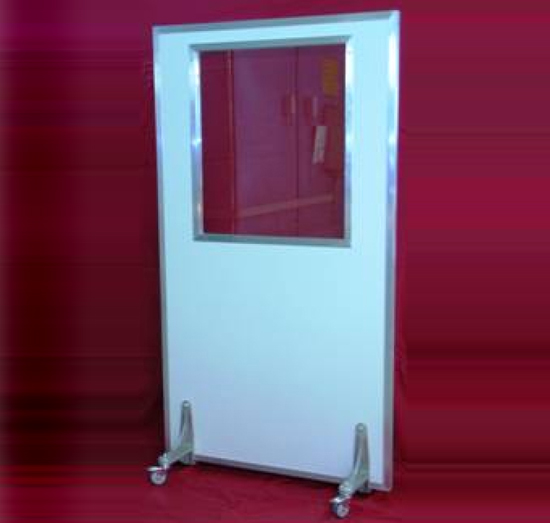 mobile X-ray protection wall 1-fold